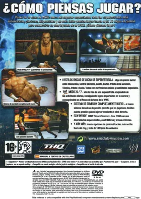 WWE SmackDown vs. Raw 2008 box cover back